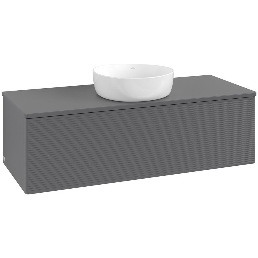 Wastafelonderkast Antao 1200x360x500mm Antr. Matt Lacquer K32150GK