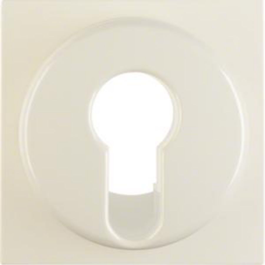 Afdek. draai-/sleutelschakelaar berker S.1/B.3/B.7 wit glans