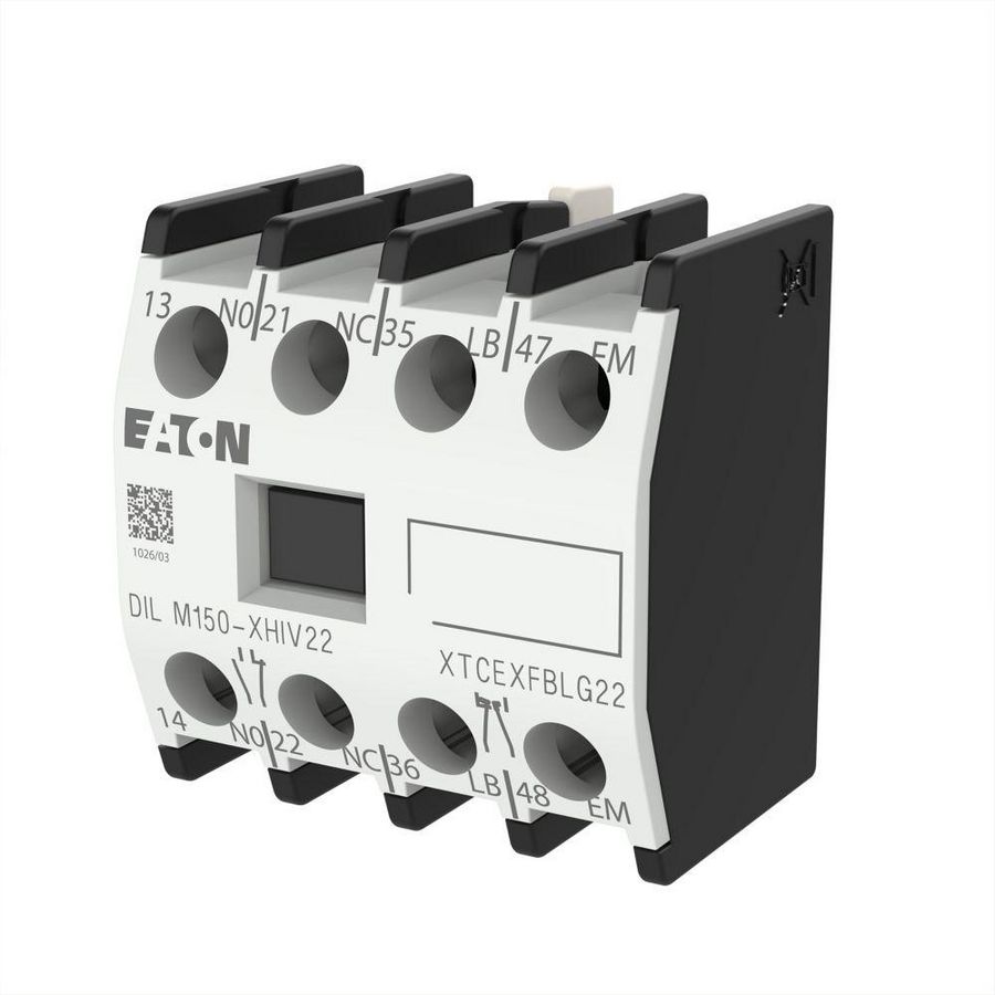Hulpcontactblok DILM40..170 DILMP63..200 hulpc. 2m 2v 277953