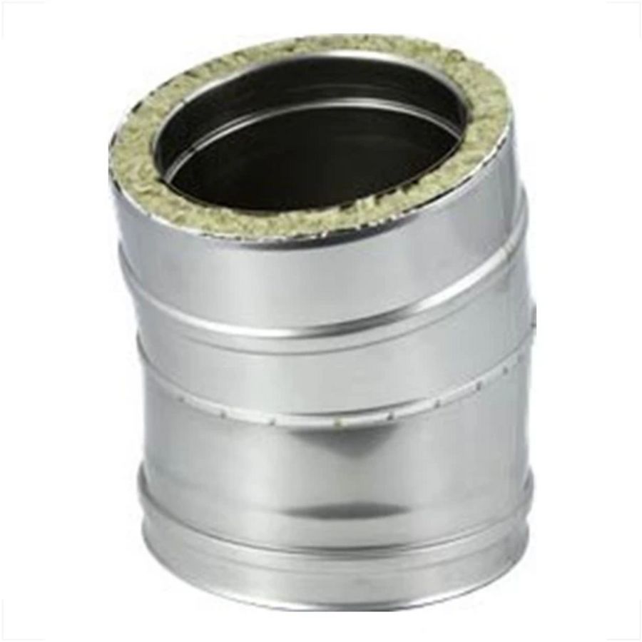 DW Ø100mm (100/150) bocht 15° I316L/I304 (D0,5/0,6)