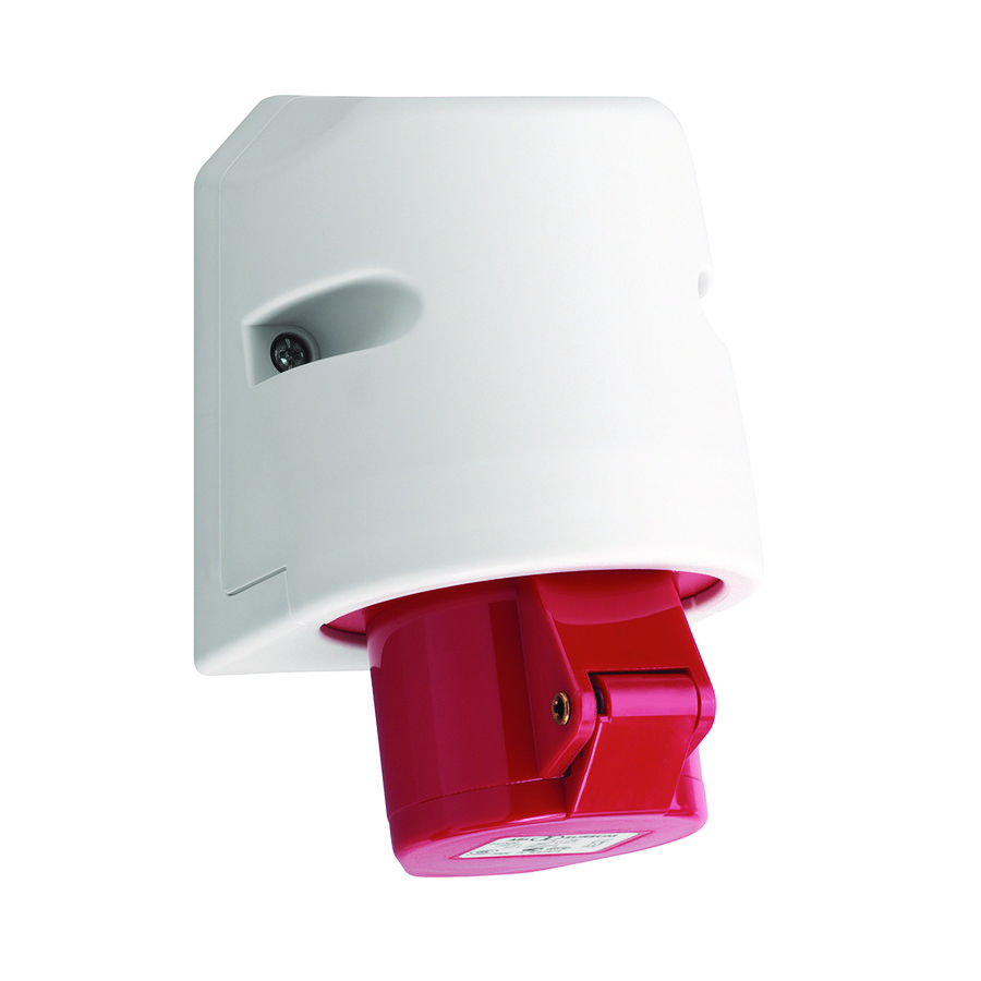 Wandcontactdoos CEE IP44 16A 3P 110V geel z. schroe VVE=10