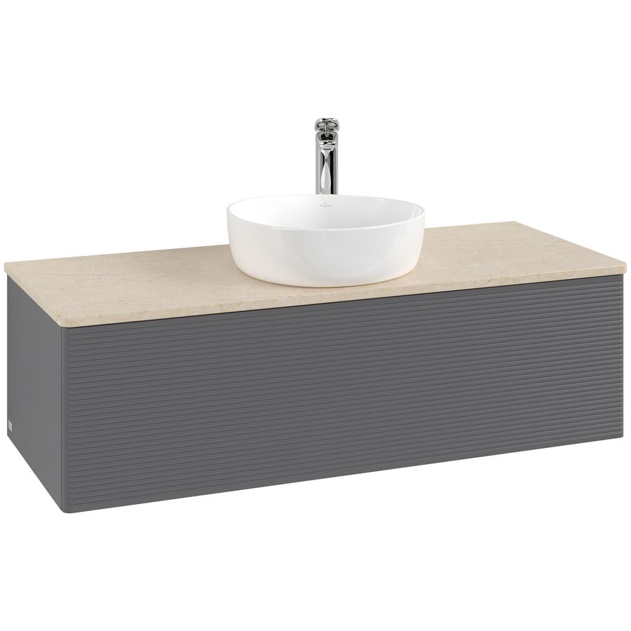 Wastafelonderkast Antao 1200x360x500mm Antr. Matt Lacquer K32153GK