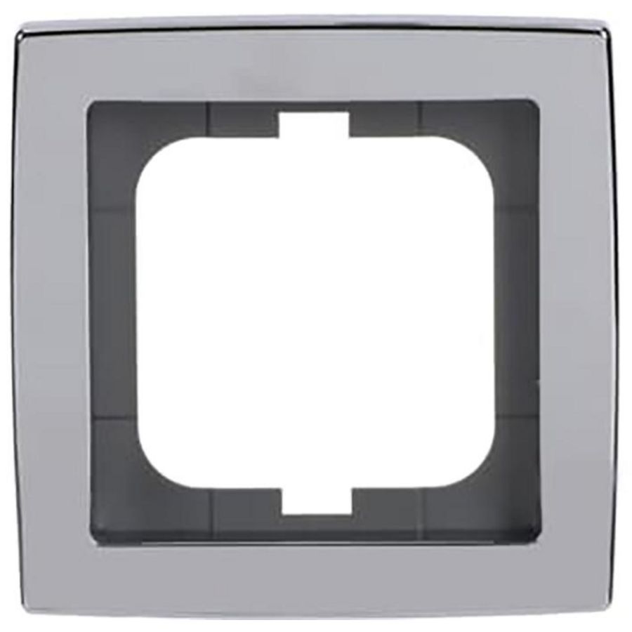 Afdekraam 1v s-chroom glans