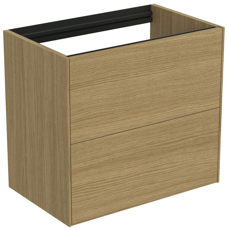 Conca wastafelmeubel 60x37x55cm 2 laden zonder afdekblad light oak
