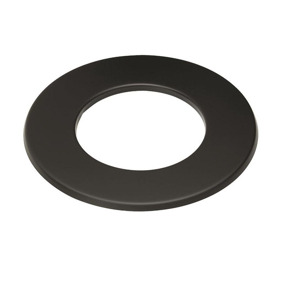 Zwart staal Ø185mm rozet 50mm
