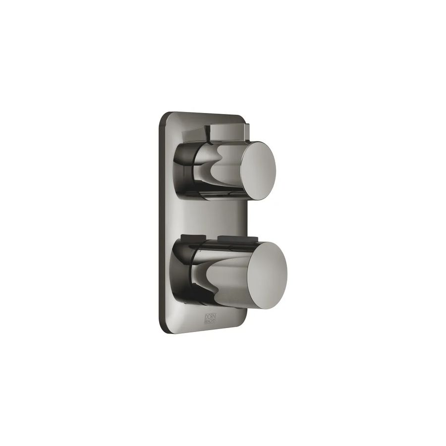 LISSÉ Inbouwthermostaat 2-weg stopkraan Dark Chrome
