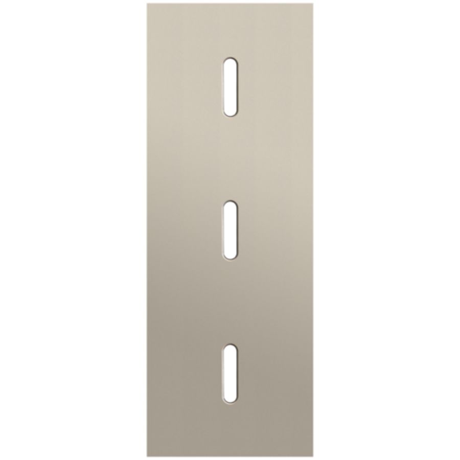 Drievoudige afdekpl. verticaal 71mm centerafstand drie enkel