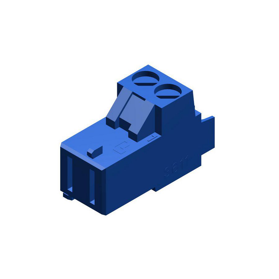 Aansluitklem 2-polig FA blauw