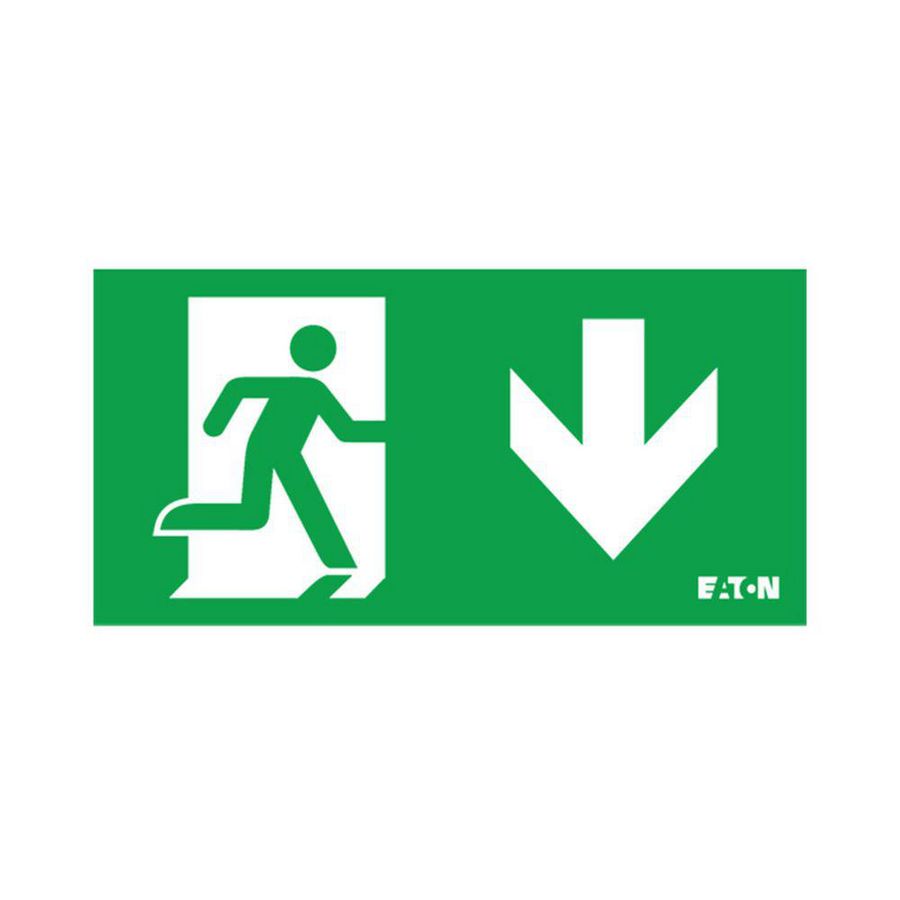 Inlegpictogram Atlantic LED S enkelzijdig 24m ISO C pijl omlaag