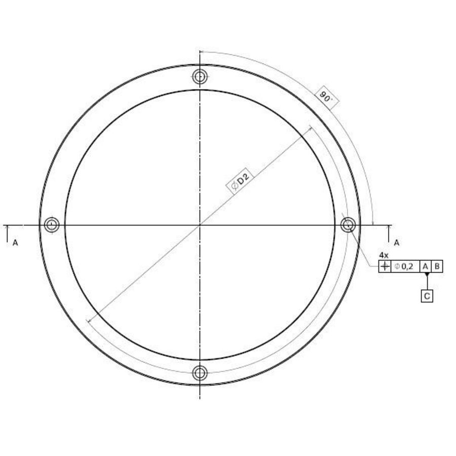 Reserve deel Kit, Slijt ring D230/D280x15 Brass