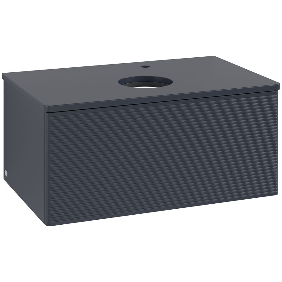 Wastafelonderkast Antao 800x360x500mm Mid.Blue Matt Lacquer L30150HG