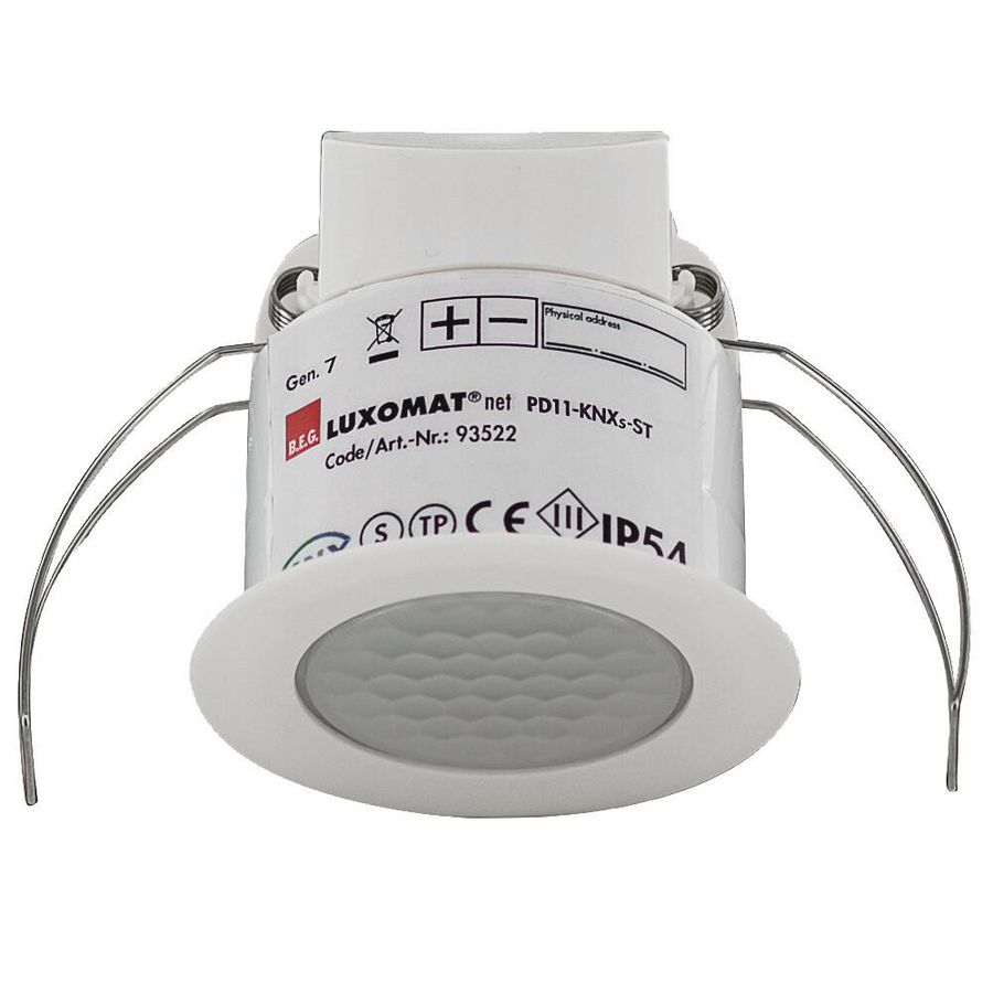 Aanwezigheidsmelder FLAT-ST 360gr. IB wit IP54 KNX Secure 9m