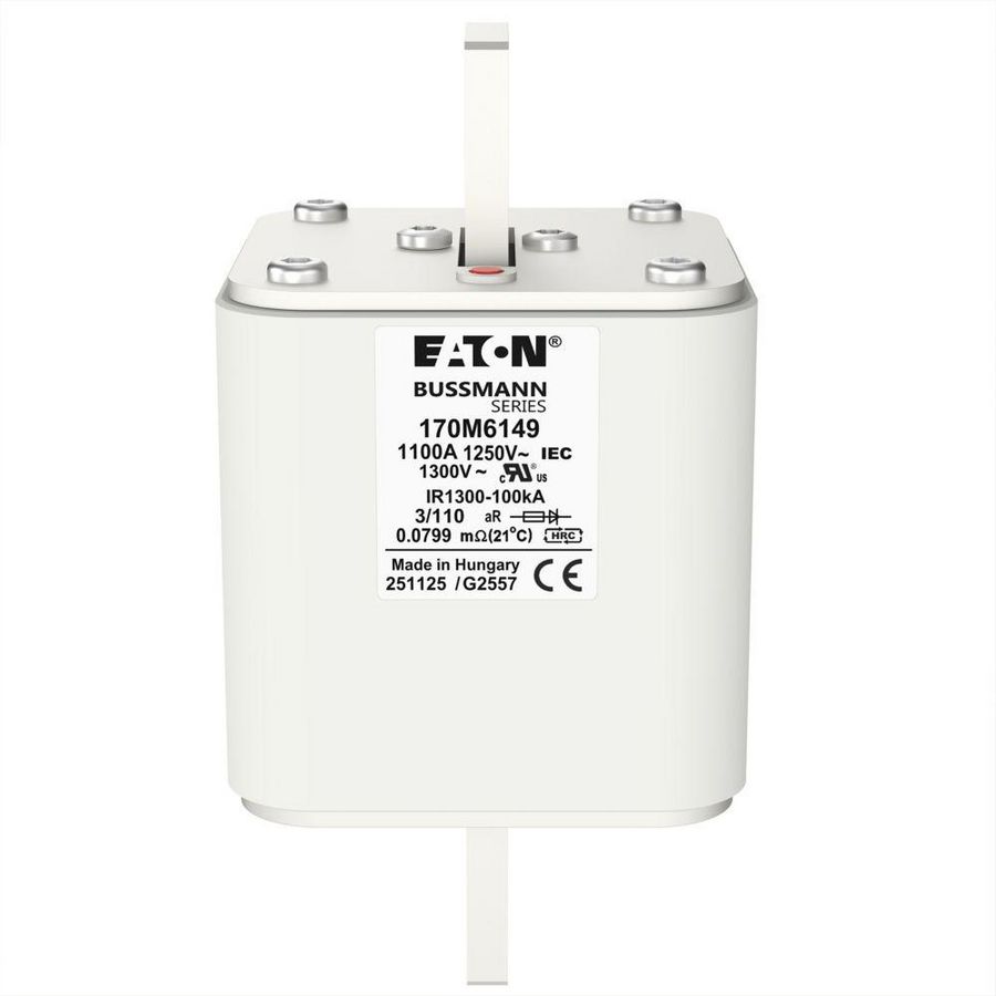 Zekering hoge snelheid 1100A AC 1250V 100kA size 3 76x90x
