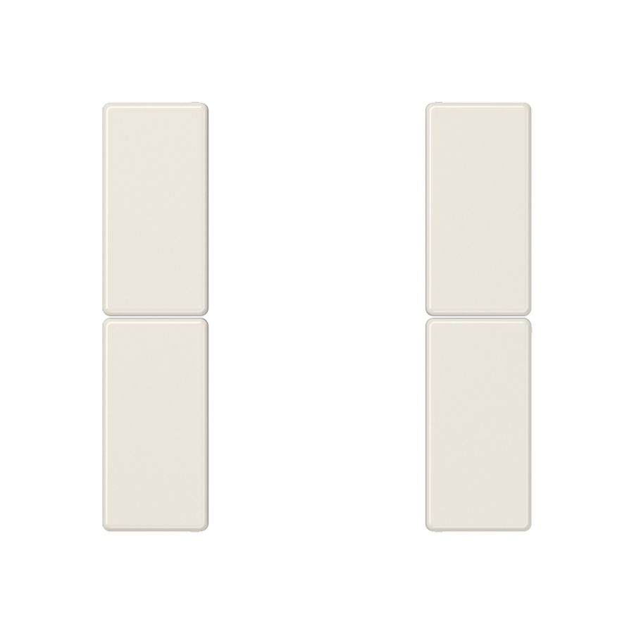 Tastafdekking compleet 2-voudig A(S)500 wit KNX