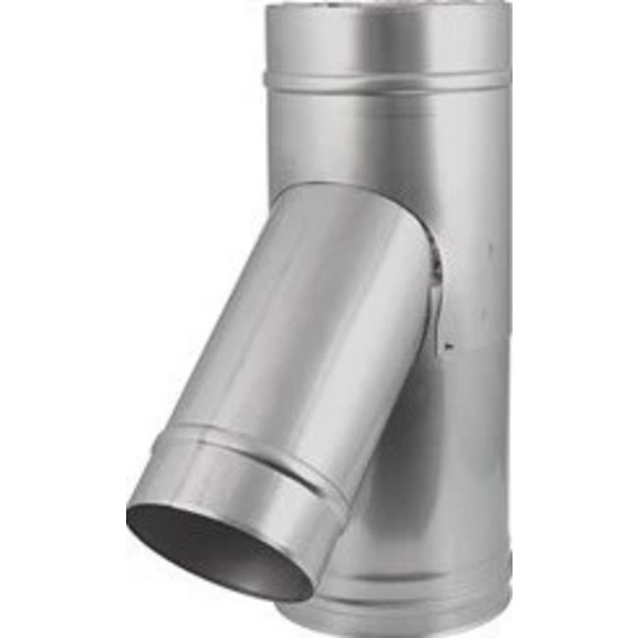 Enkelwandig Ø600mm T-stuk 135° I316L (D0,5)