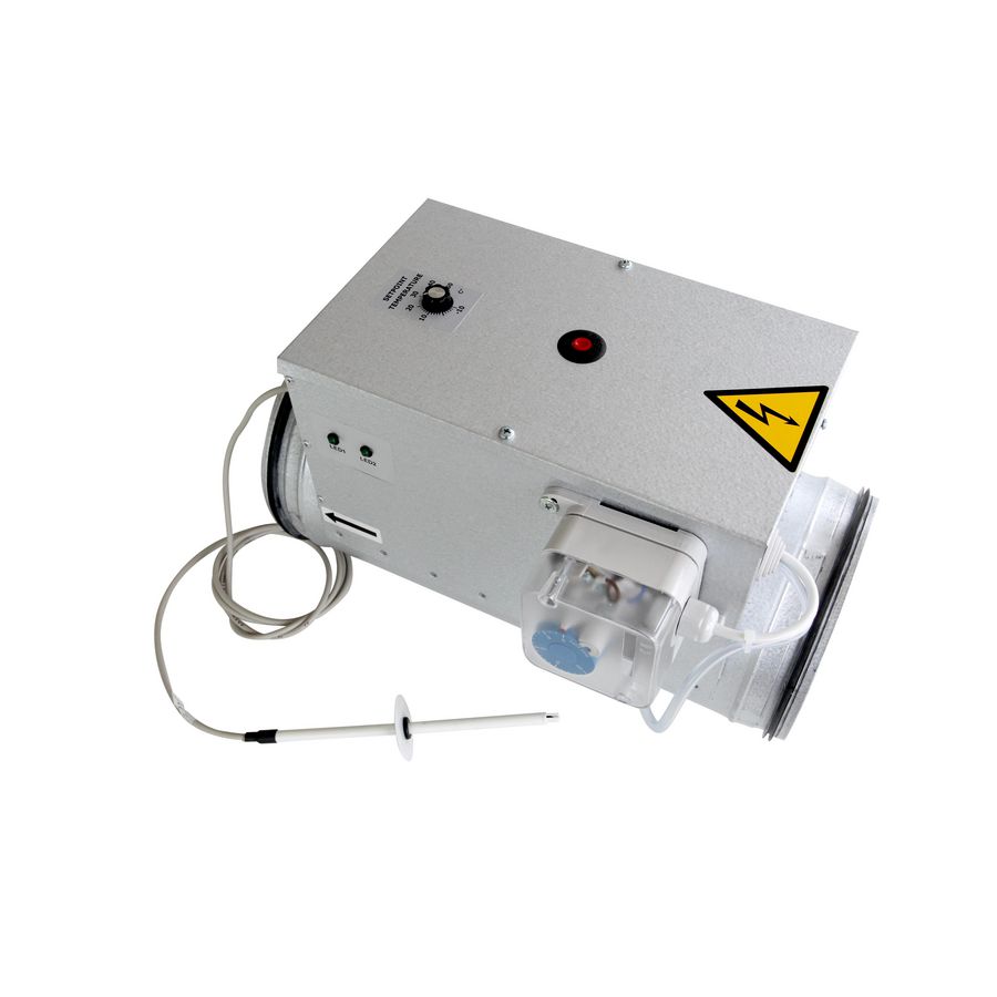 Kanaalverwarmer tbv ventilatielucht CBRF-200-30 zelfsturend Ø200mm 3000W 230V