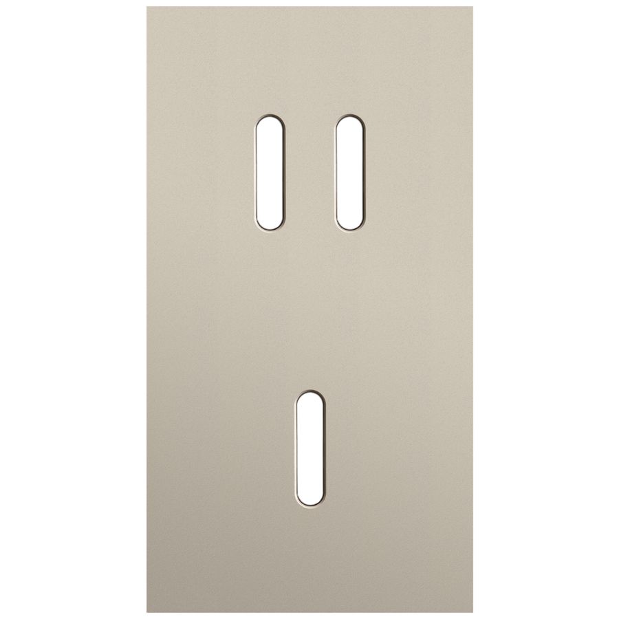 Tweevoudige afdekpl. verticaal 71mm centerafstand een tweevo