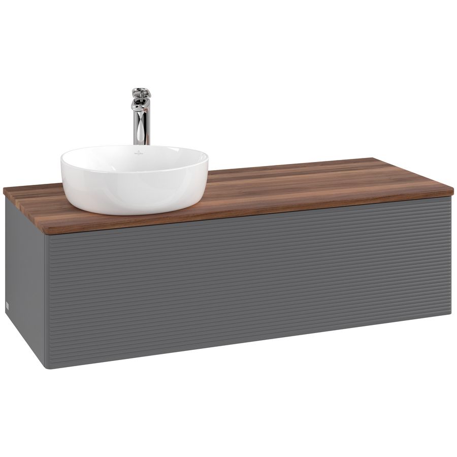 Wastafelonderkast Antao 1200x360x500mm Antr. Matt Lacquer K33152GK