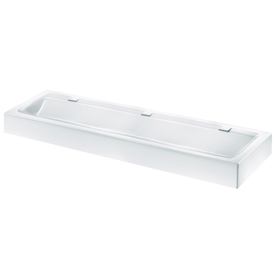 Wastafel muurmodel L.1800 3 plaatsen zonder krngat