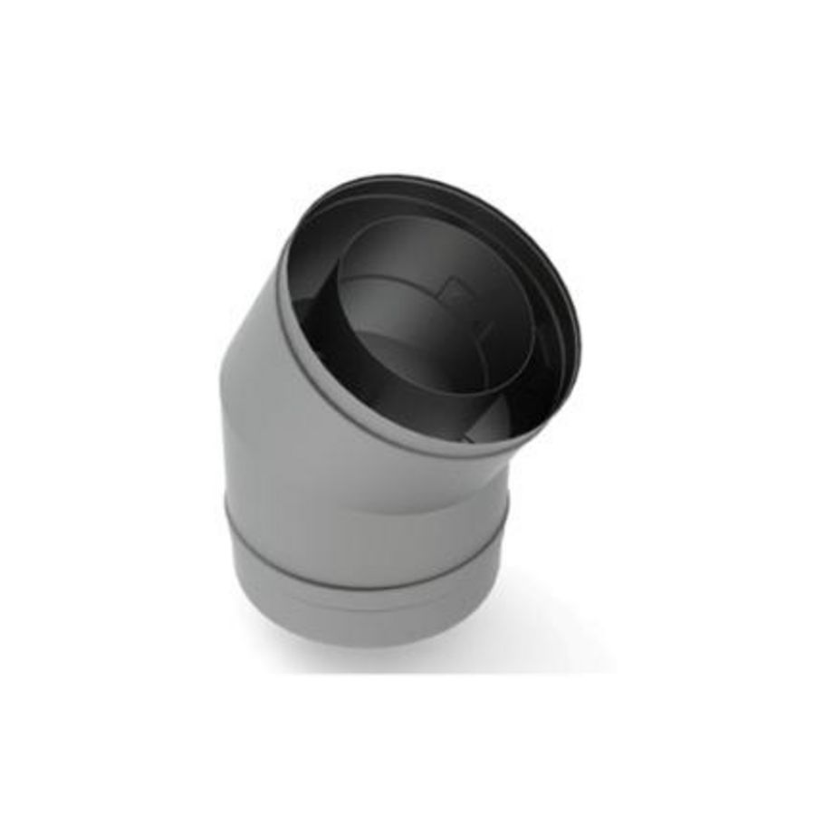 Bocht RVS Ø150/100 30°, gesegmenteerd