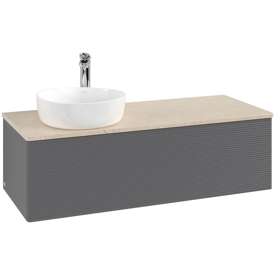 Wastafelonderkast Antao 1200x360x500mm Antr. Matt Lacquer K33153GK