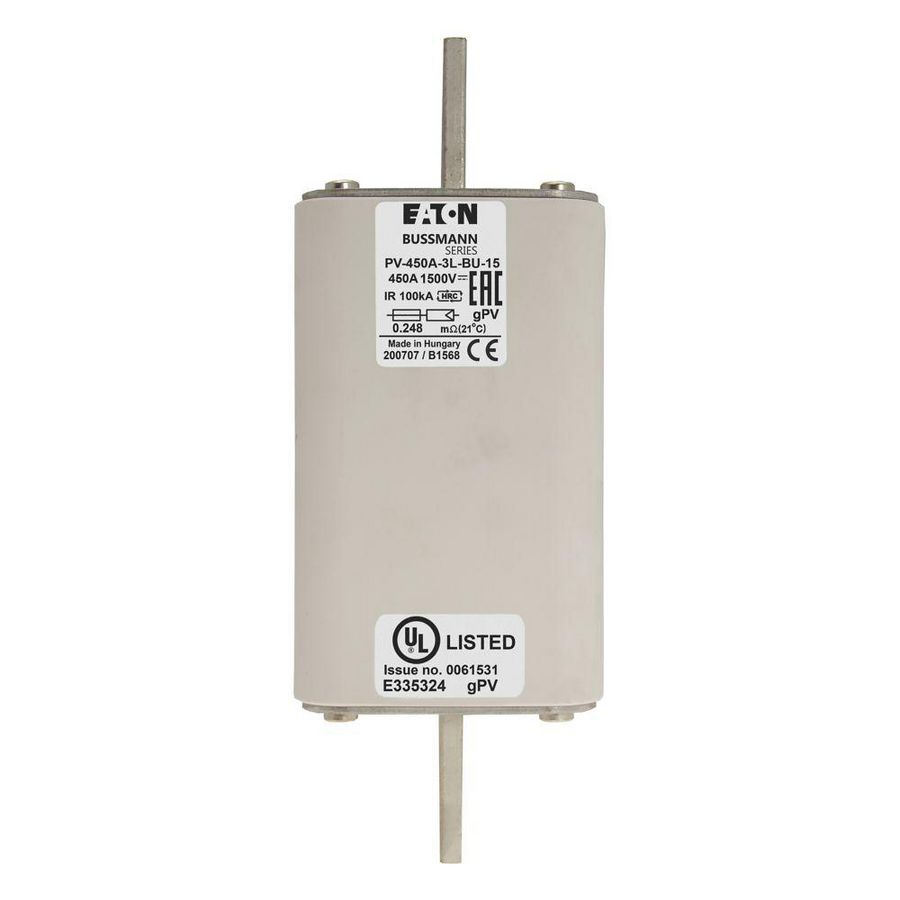 Zekeringelement FUSE 450A 1500V 3L PV BOLT-IN VER NO IND