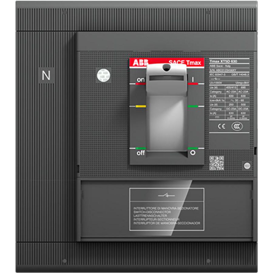 Lastscheider XT5D 630 4P vast met vooraansluiting