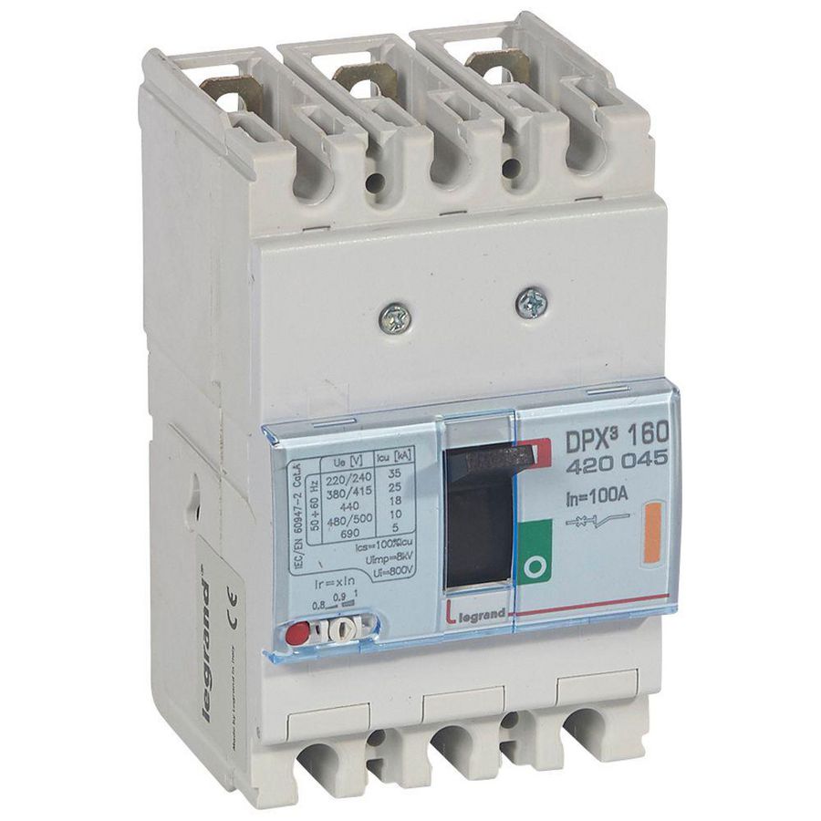 Vermogenschakelaar 160 Thermomagn. 100A 3-polig 25kA DPX3
