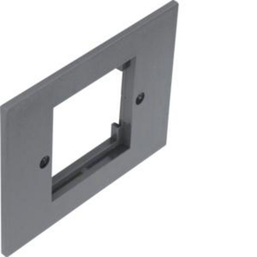 Afdekplaat voor 1x50x50 mm element in GBZ grijs