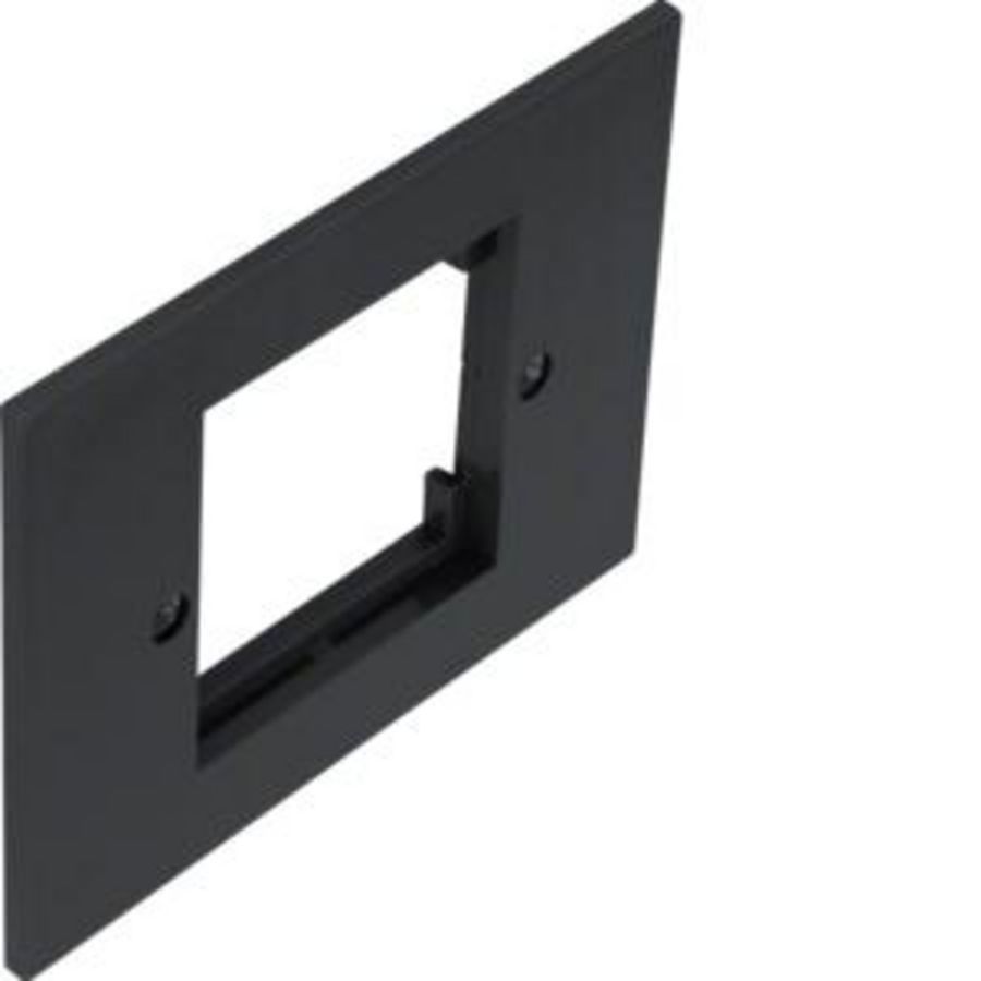Afdekplaat voor 1x50x50 mm element in GBZ zwart