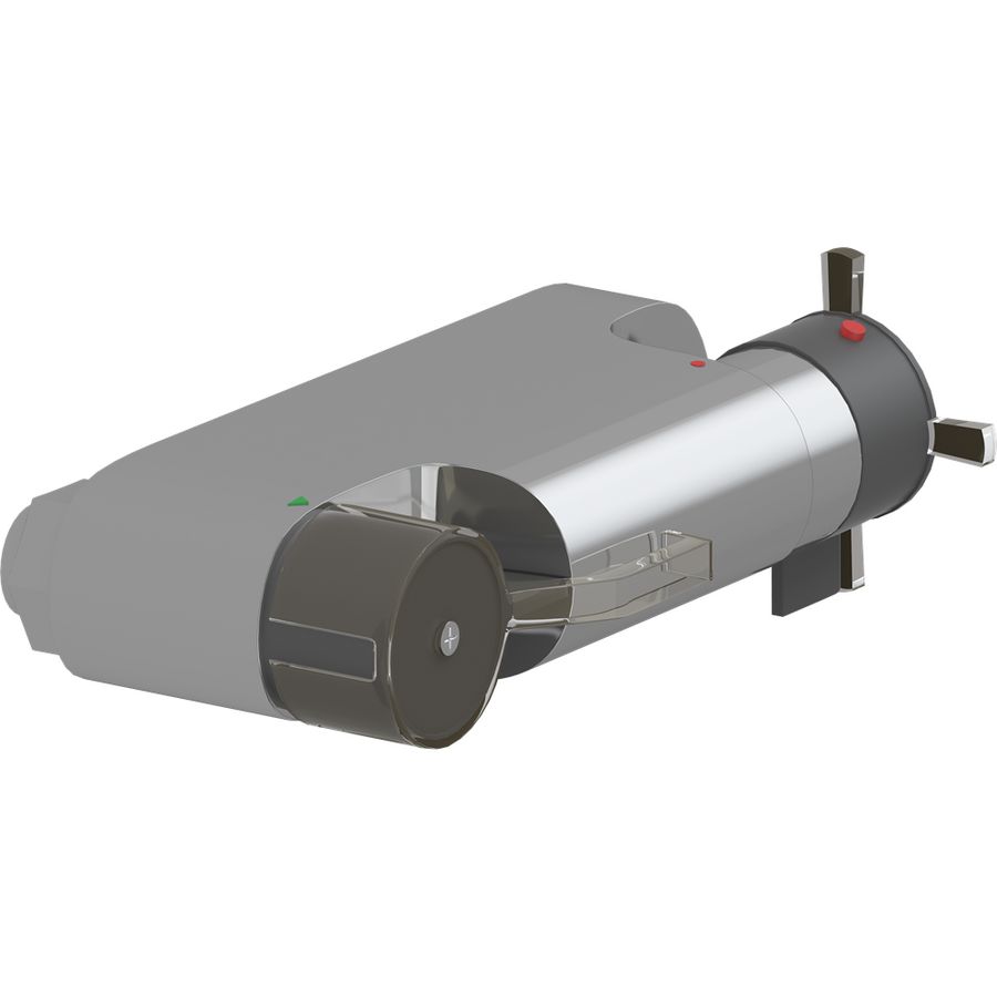 Douchemengkraan met thermostaat extra lange bedieningsgrepen