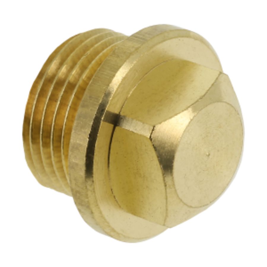 Plug messing vierkant 3/8"bt.