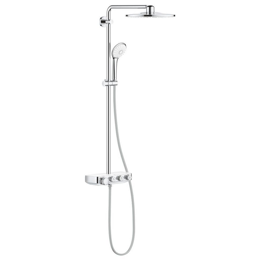 Euphoria SMARTCONTROL 310 douchesysteem wit-chroom duo rond