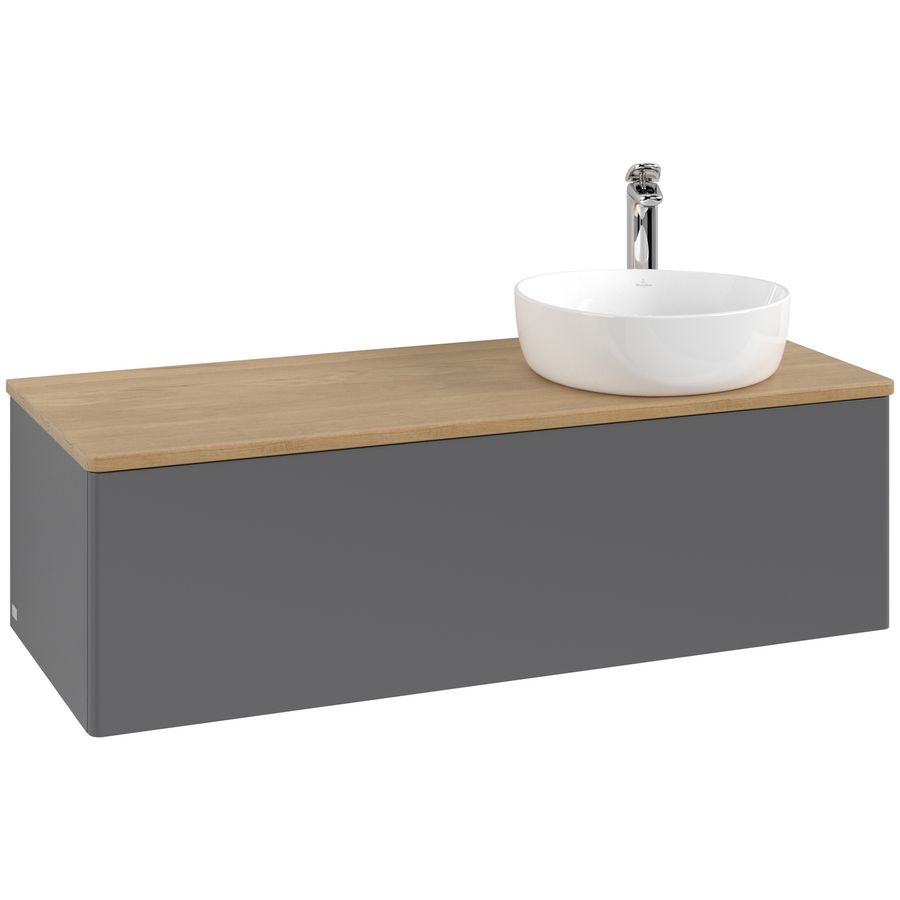 Wastafelonderkast Antao 1200x360x500mm Antr. Matt Lacquer K34051GK