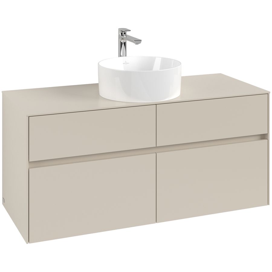 Wastafelonderkast Collaro 1200x548x500mm Cashmere Grey C04100VN