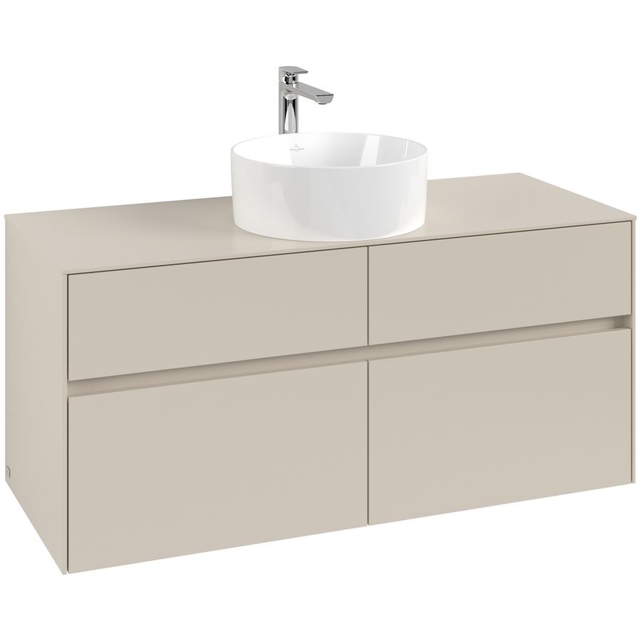 Wastafelonderkast Collaro 1200x548x500mm Cashmere Grey C041B0VN