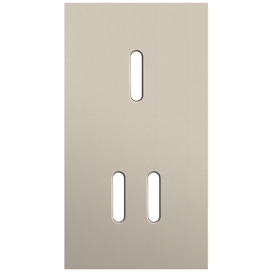 Tweevoudige afdekpl. verticaal 71mm centerafstand een enkelv