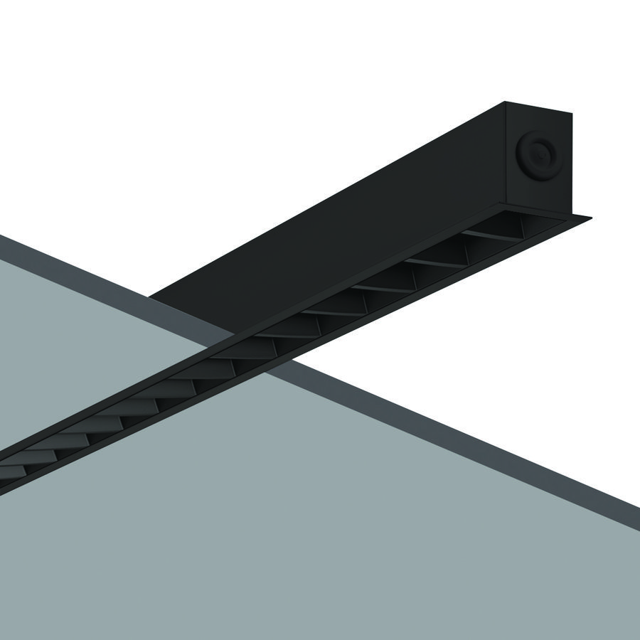 LED-Inbouwarmatuur 3000K 25W DALI zwart raster