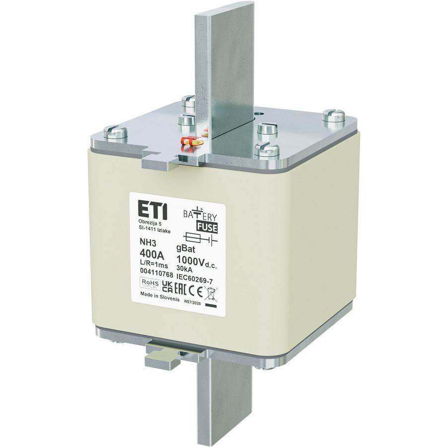 Zekering NH3 gBat 400A/1000V DC 4110768 VVE=3