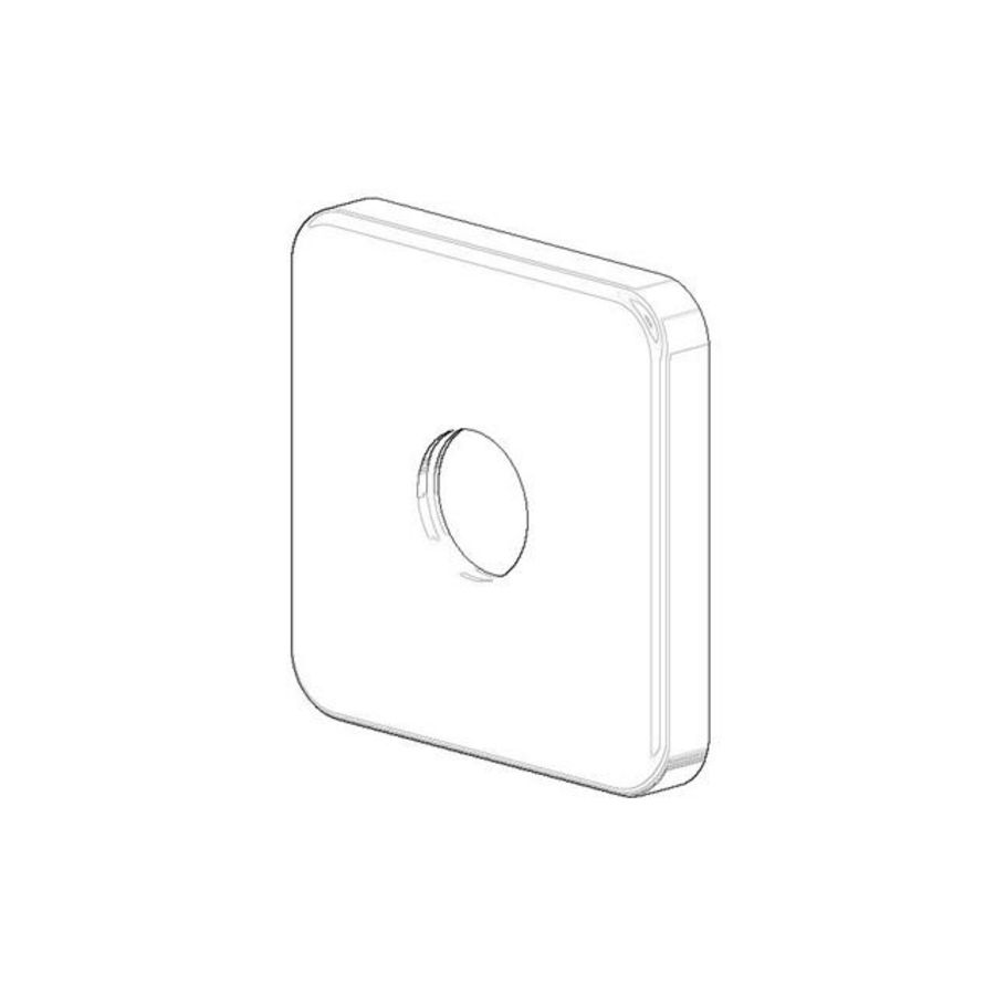 Rozet 63x63x9mm chr 082796500-00