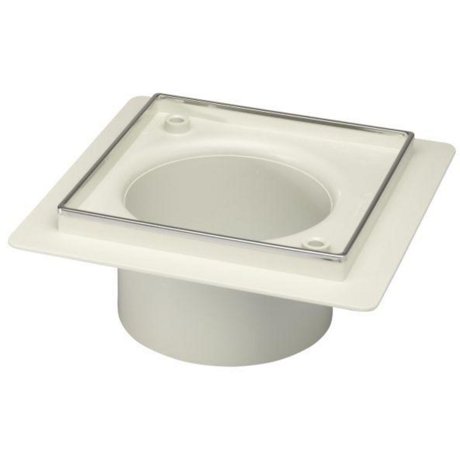 opzetst+flens en RVS sierrand 146x146mm extr hoog model 85mm
