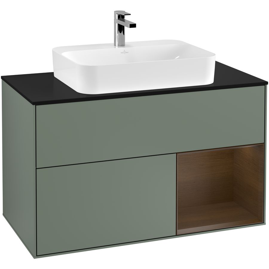 Wastafelonderkast Finion 1000x603x501mm Olive Matt Lacquer F372GNGM