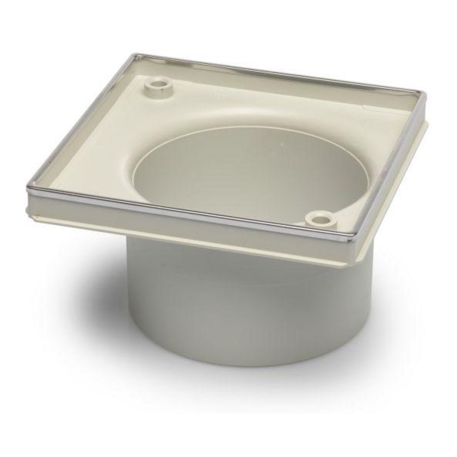 Opzetstuk ABS/RVS316 rand 146x146x85mm extra hoog model