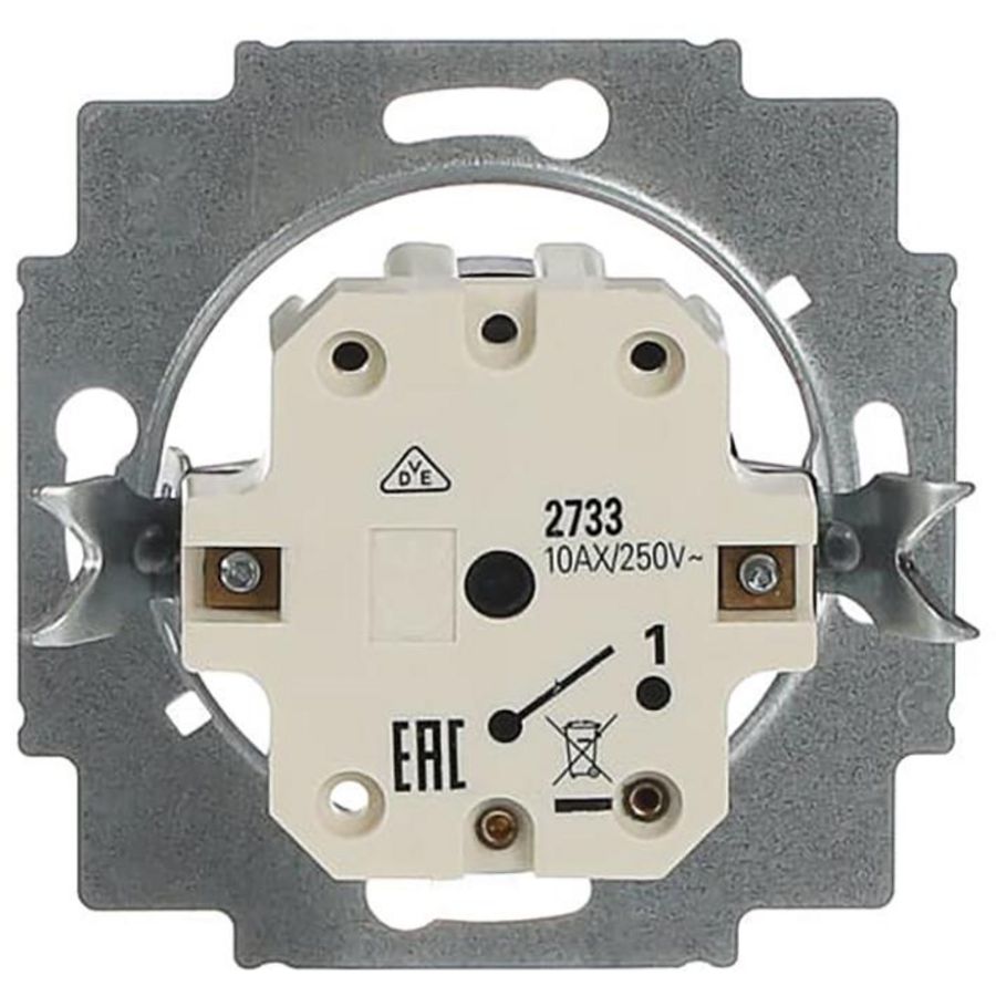 Inbouw sleutelschakelaar draaibed 1-polig 10A 250V AC