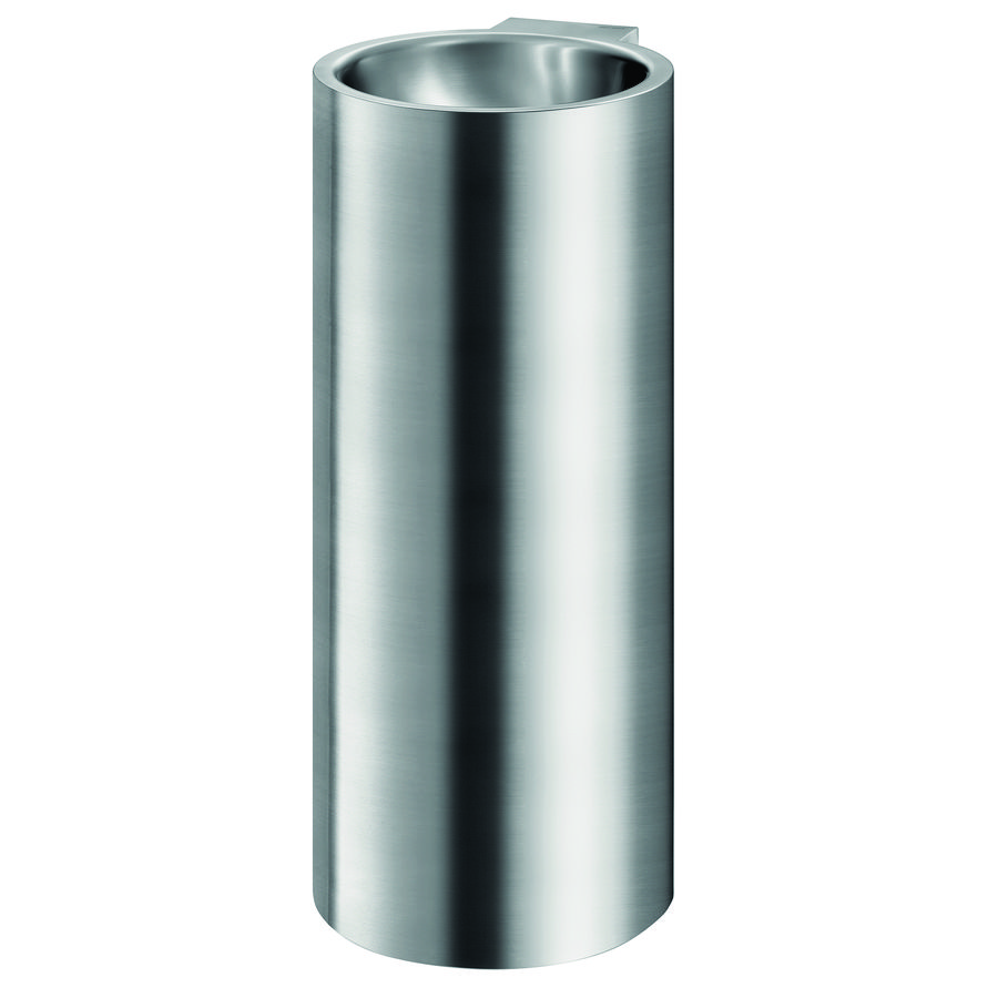 Wastafel zonder kraangat overloop RVS 304 mat 120720