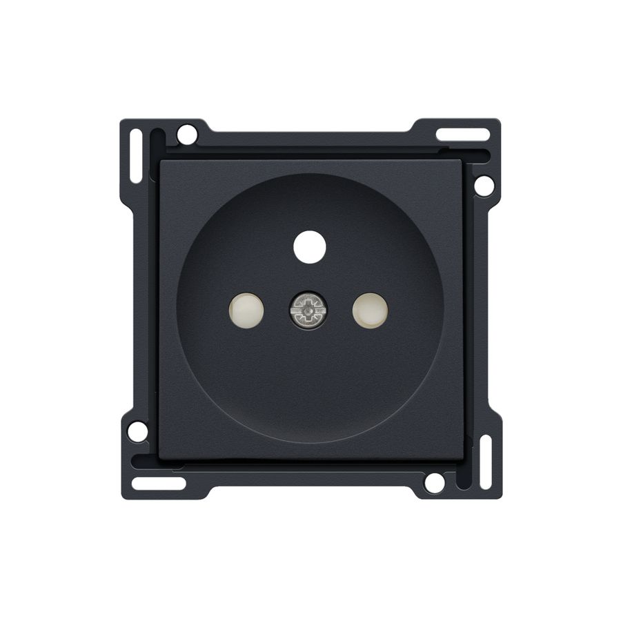 Afwerkingsset stopcontact penaarde/besch.afsl. anthracite