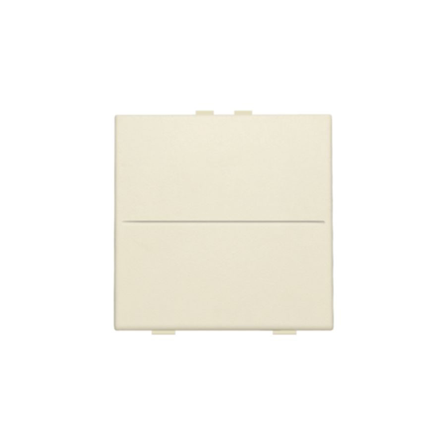 Enkelv. toets RF schakelaar/drukknop + 2 bedienknoppen cream VVE=10
