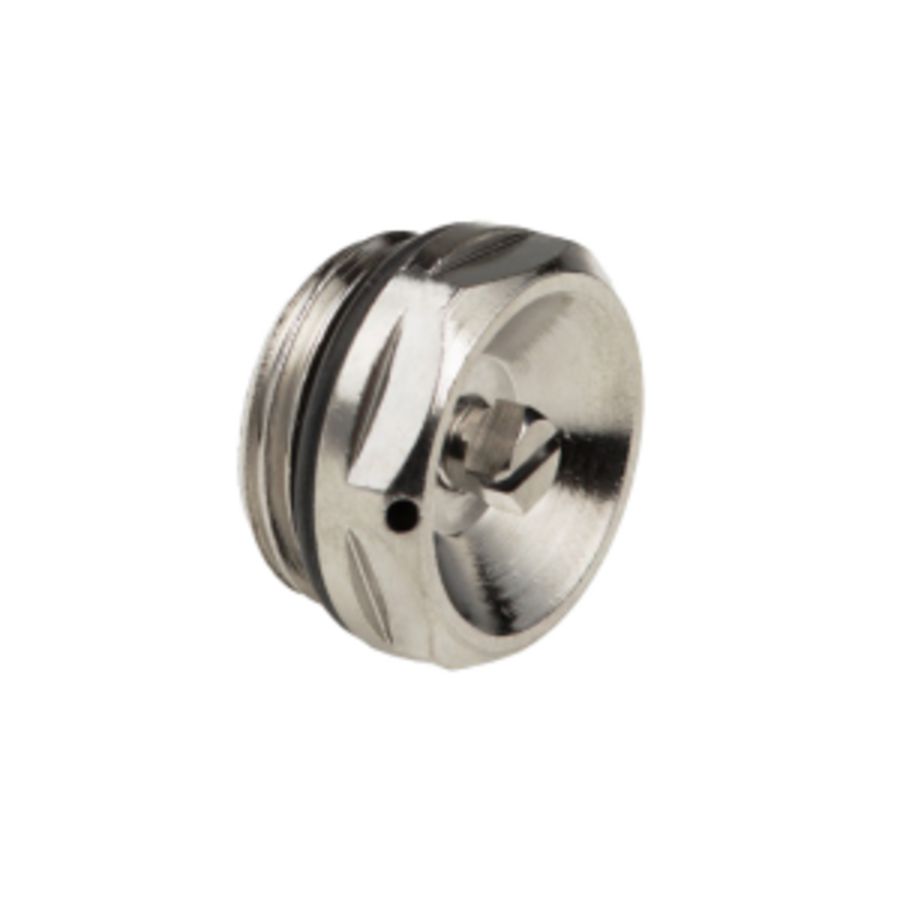 Ontluchter vernikkeld + o-ring 1/2"bt.