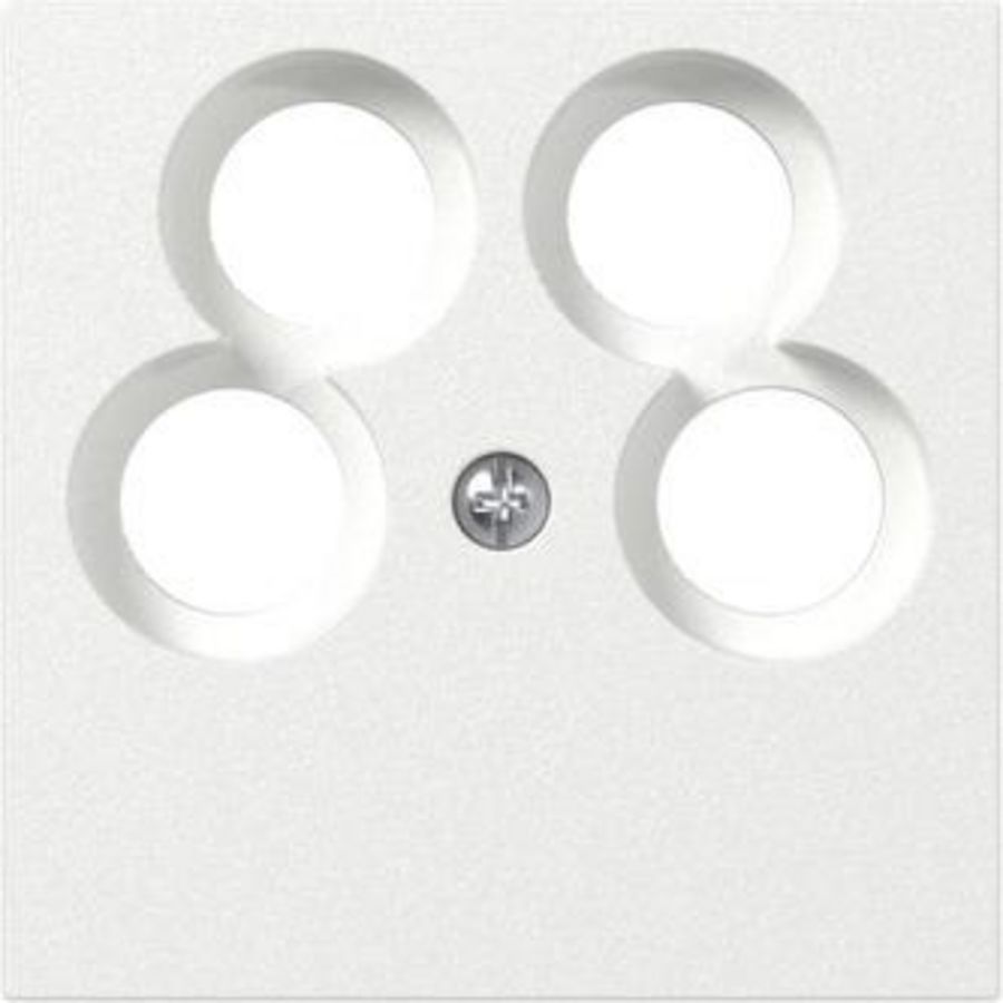 Afdekplaat 4-voudig Accessoires zuiver wit