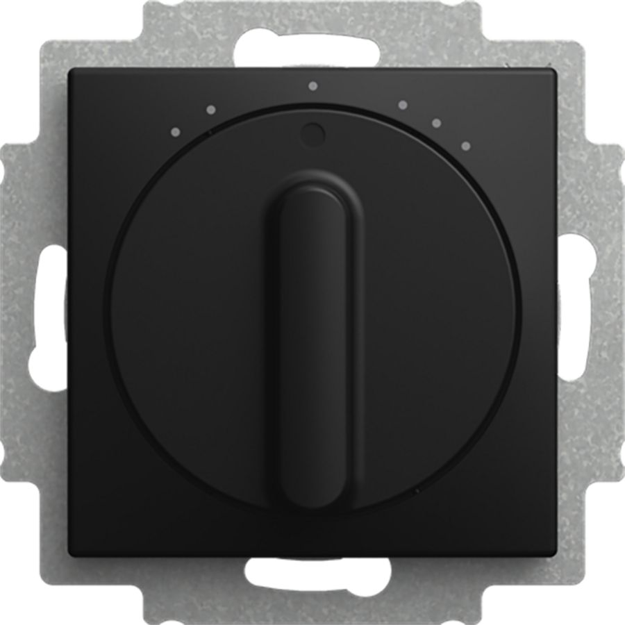 ventilatorschak 1P cpl 3-standen SI-B-matzwart